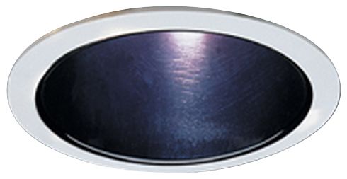 Elco 5" Black with White Ring Reflector Recessed Light Trim
