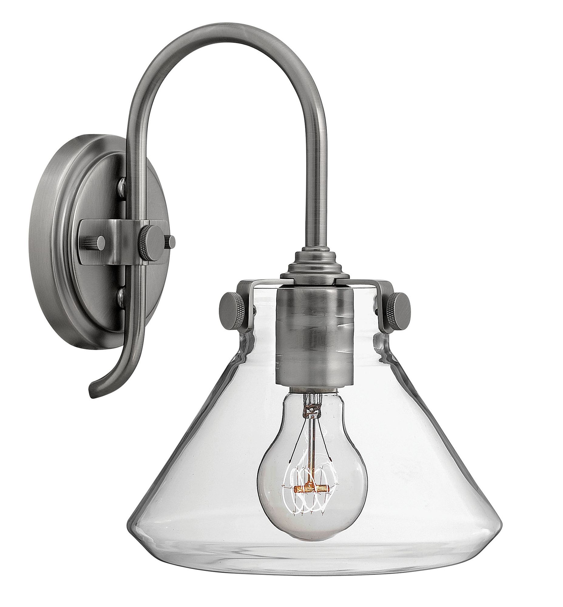 Hinkley Congress 13" High Antique Nickel Wall Sconce