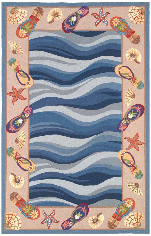 Kas Colonial Blue COL1810 Wool Area Rug