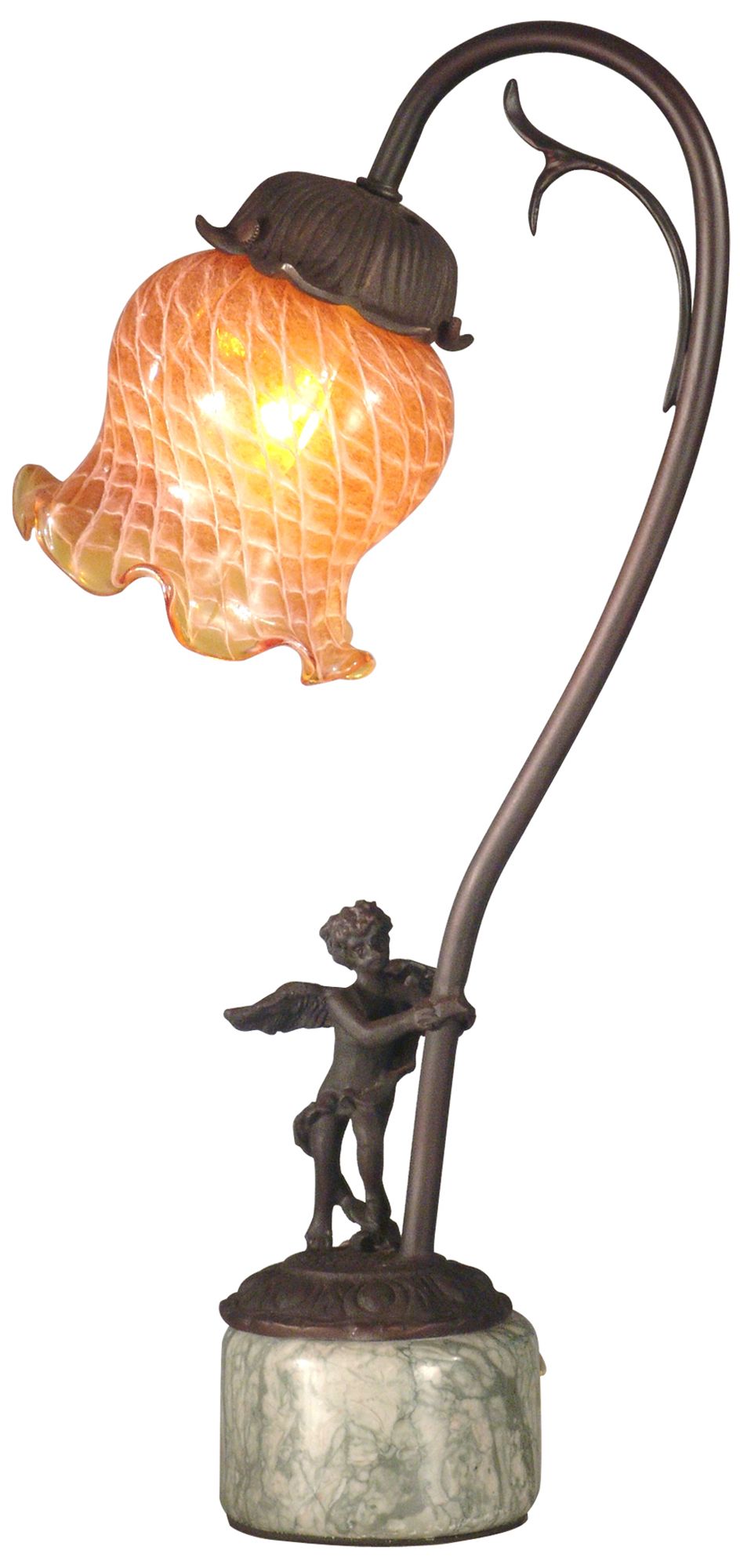 Dale Tiffany 16 3/4"H Asphodel Tulip Accent Table Lamp