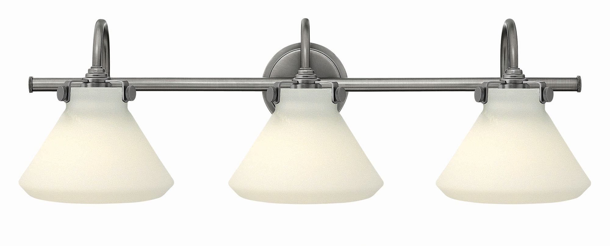 Hinkley Congress 29 1/2"W Antique Nickel 3-Light Bath Light