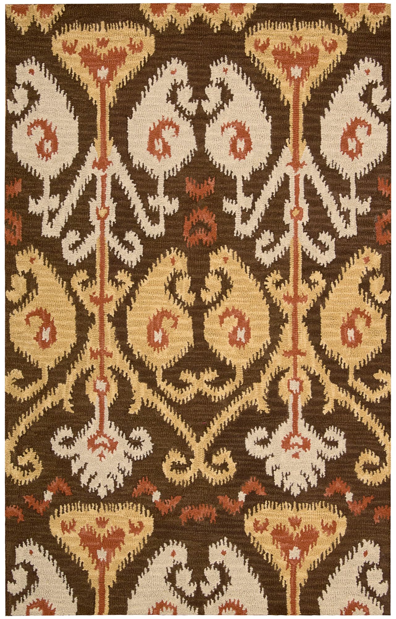 Nourison Siam SIA02 Chocolate Wool Area Rug 