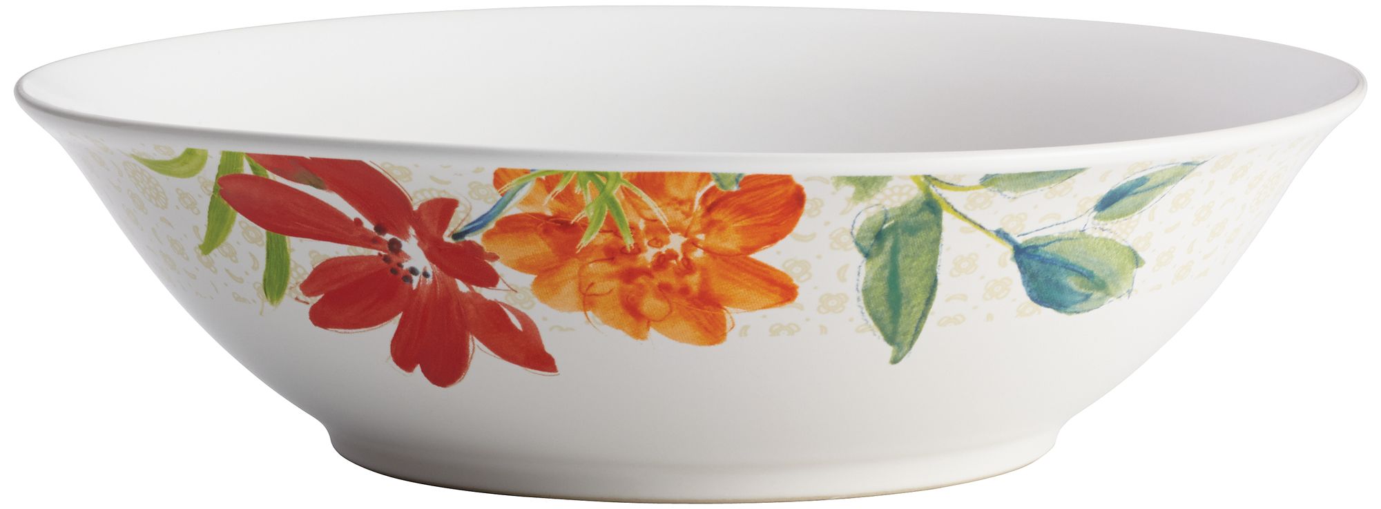 BonJour Al Fresco Stoneware 10" White Serving Bowl