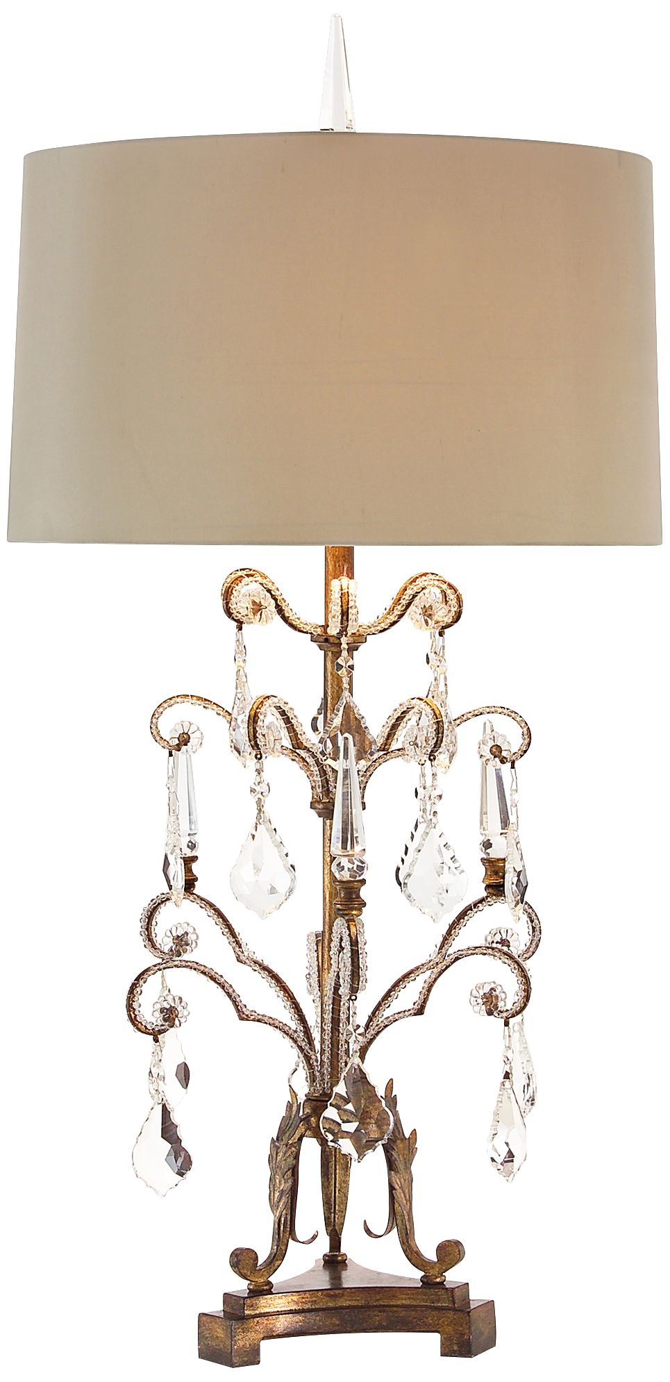 tall crystal table lamps