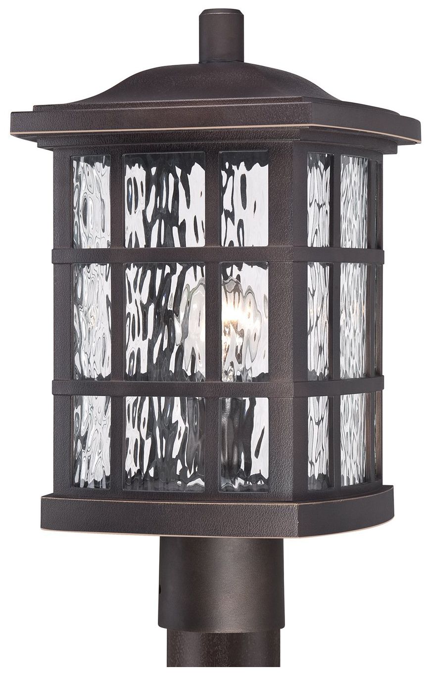 Quoizel Stonington 16 1/2" High Bronze Outdoor Post Light