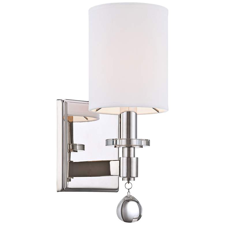 Metropolitan Chadbourne 15&quot; High Polished Nickel Wall Sconce