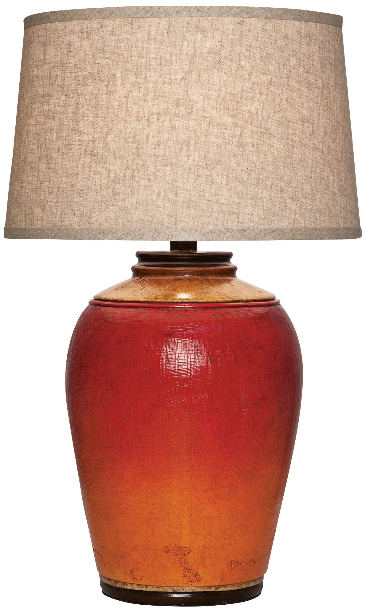 Kearny Light Redwood Urn Table Lamp