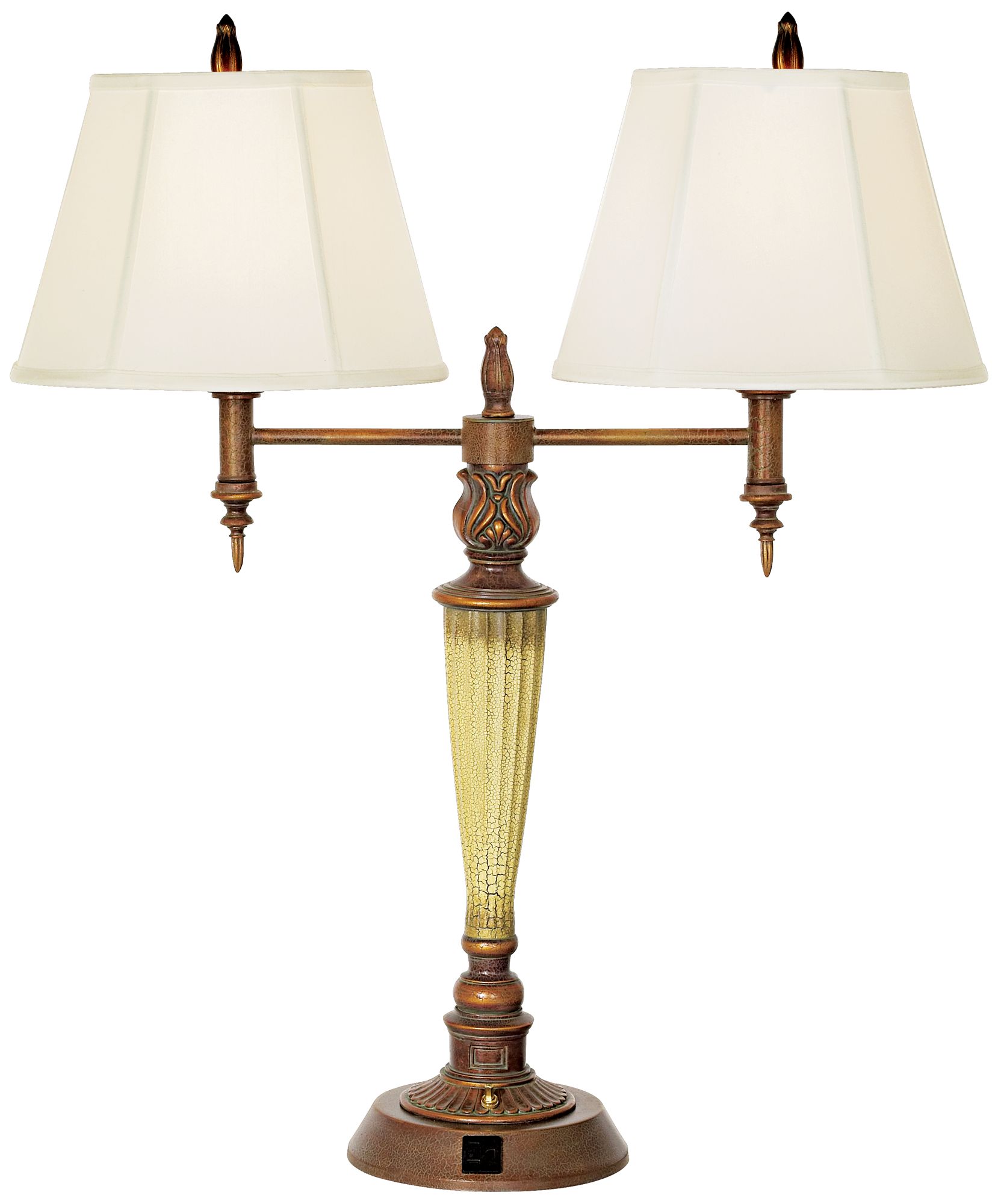 double arm table lamp