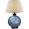 Pitkin Blue Round Table Lamp