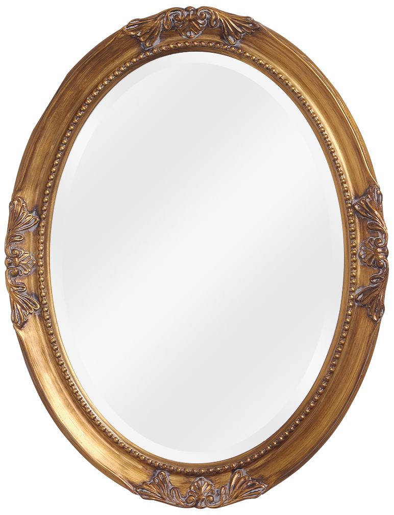 Howard Elliott Antique Gold 25" x 33" Wall Mirror