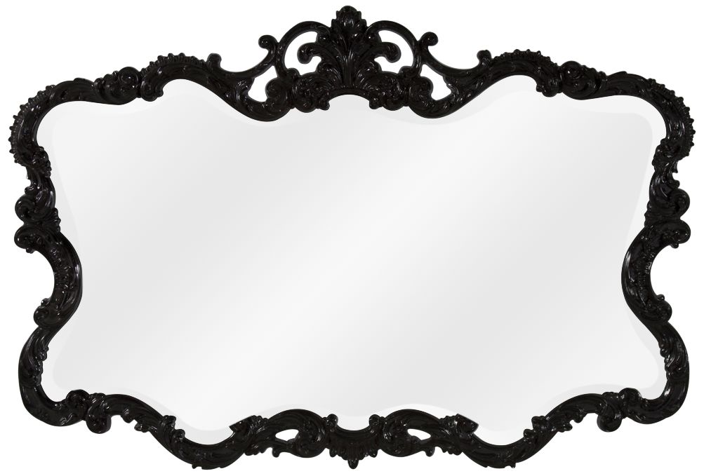 Howard Elliott Talida Black 38" x 27" Wall Mirror