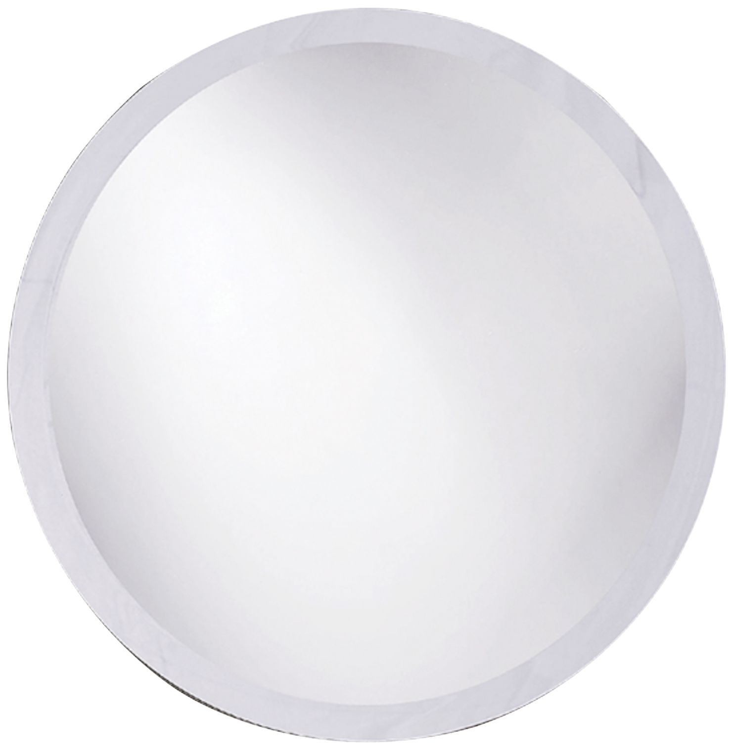 Howard Elliott Round 12" Classic White Finish Wall Mirror