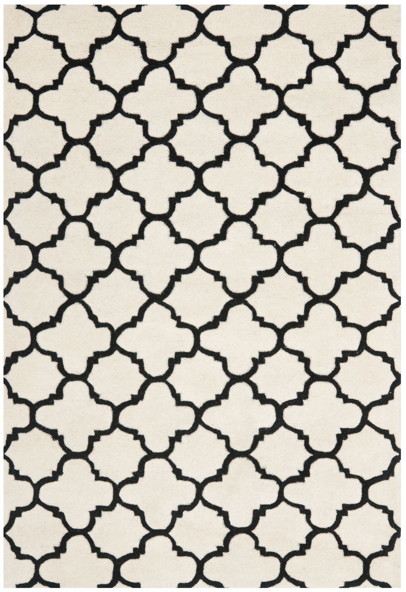 Safavieh Chatham CHT717A Ivory/Black Wool Rug 