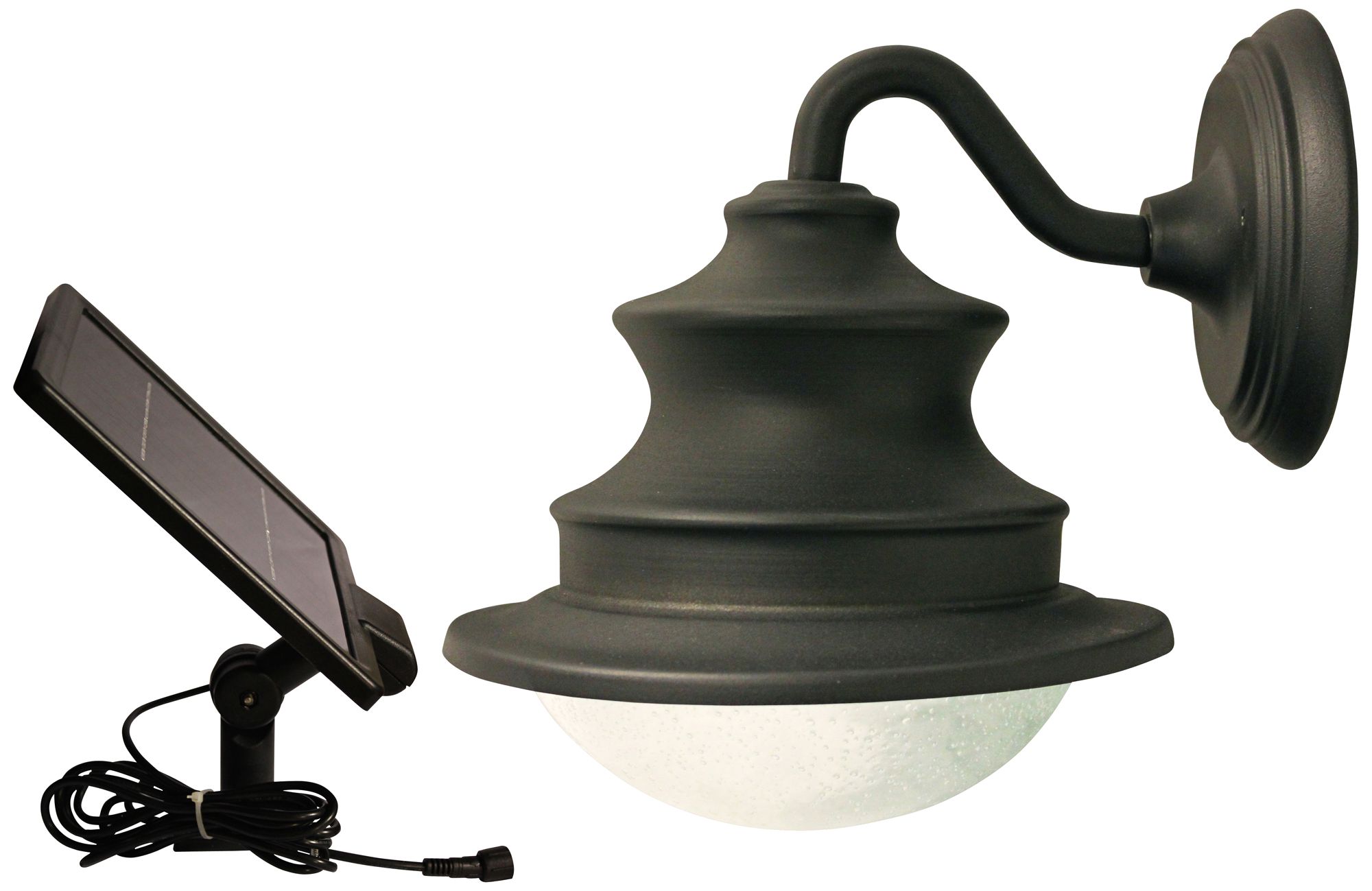 Barn Bronze 12" High Solar LED Outdoor Wall Light