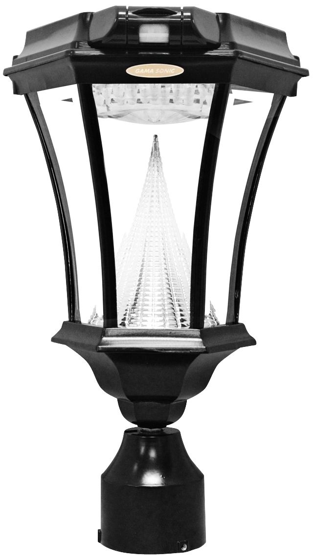 Victorian Black 3 Bracket Motion Sensor Solar LED Light