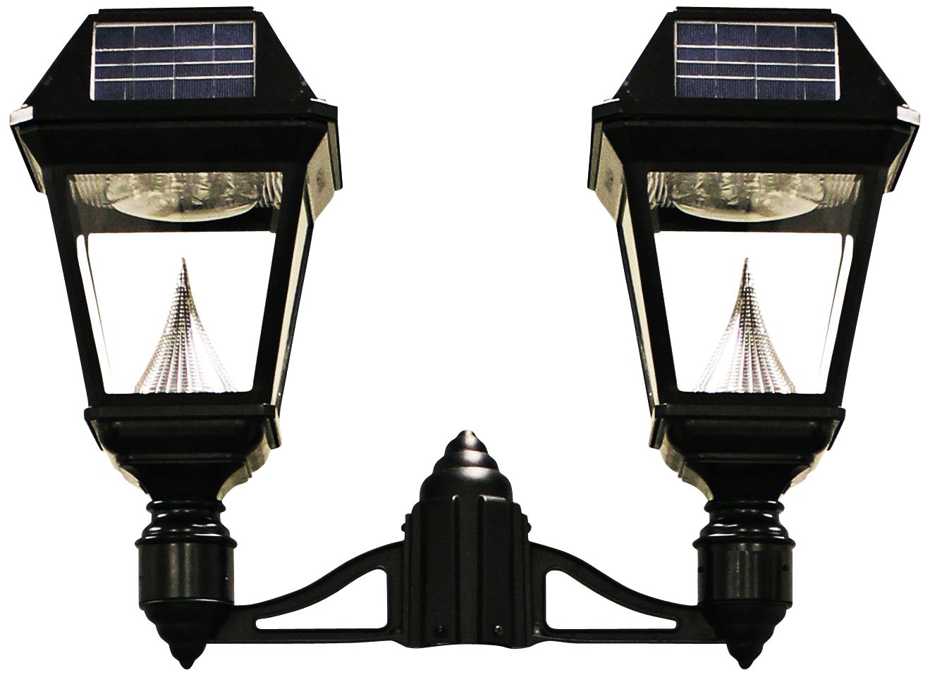 Imperial II Double Head Solar Power LED Outdoor Post Mount