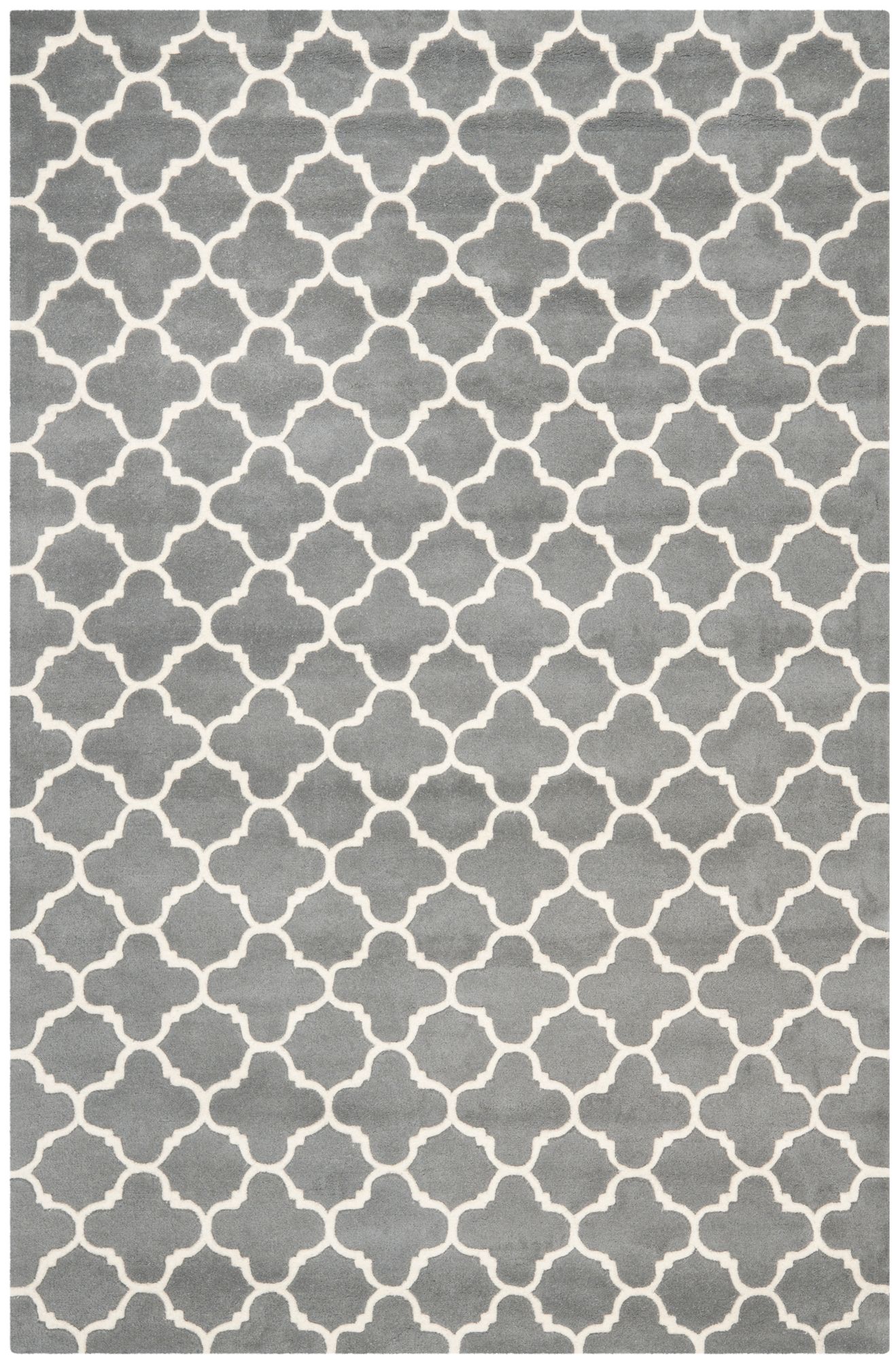 Safavieh Chatham CHT717D Dark Grey/Ivory Wool Rug 