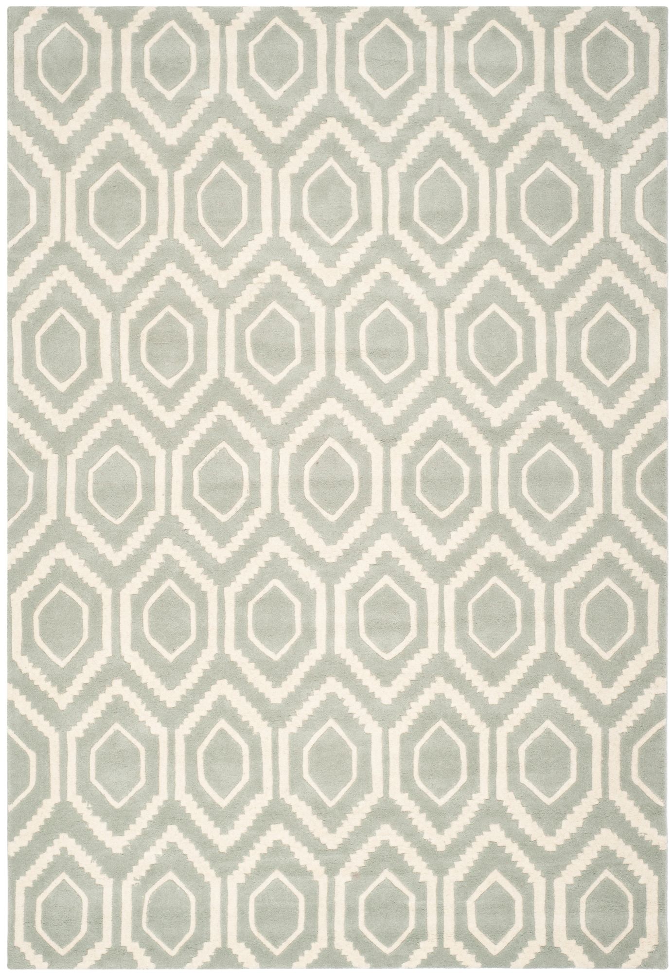 Safavieh Chatham CHT731E Grey/Ivory Wool Rug 