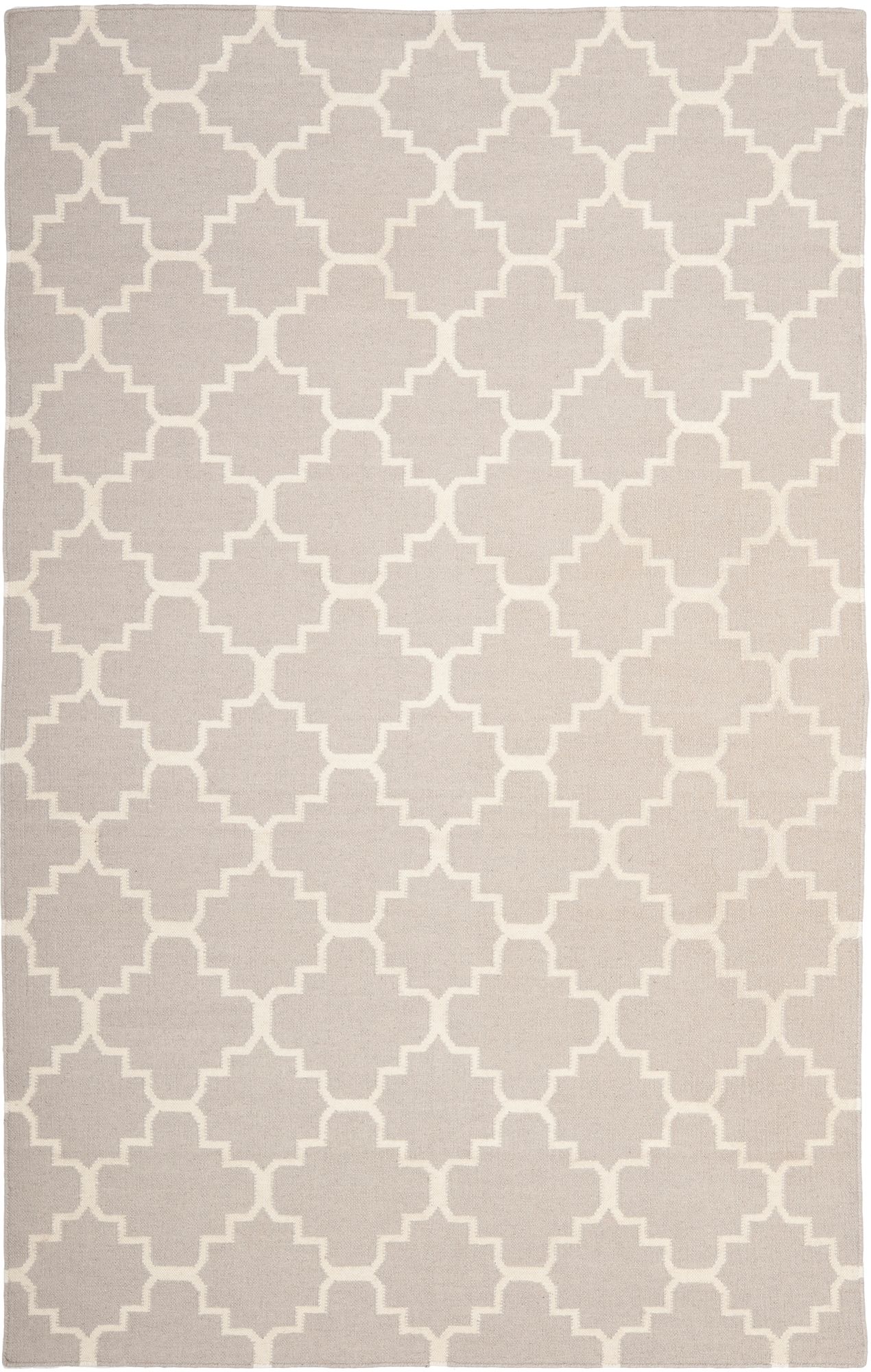 Safavieh Dhurrie DHU554G Grey/Ivory Wool Rug 
