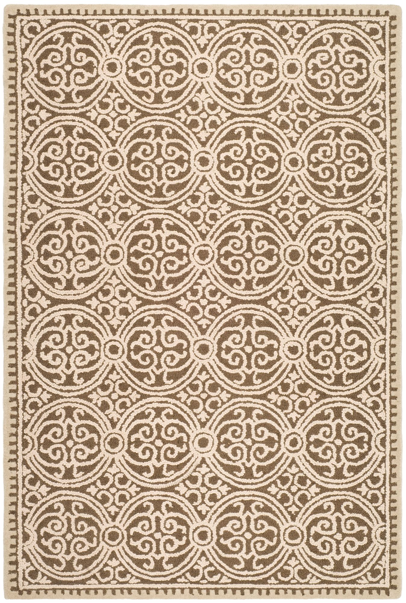 Safavieh Cambridge CAM232A Tan Wool Rug 