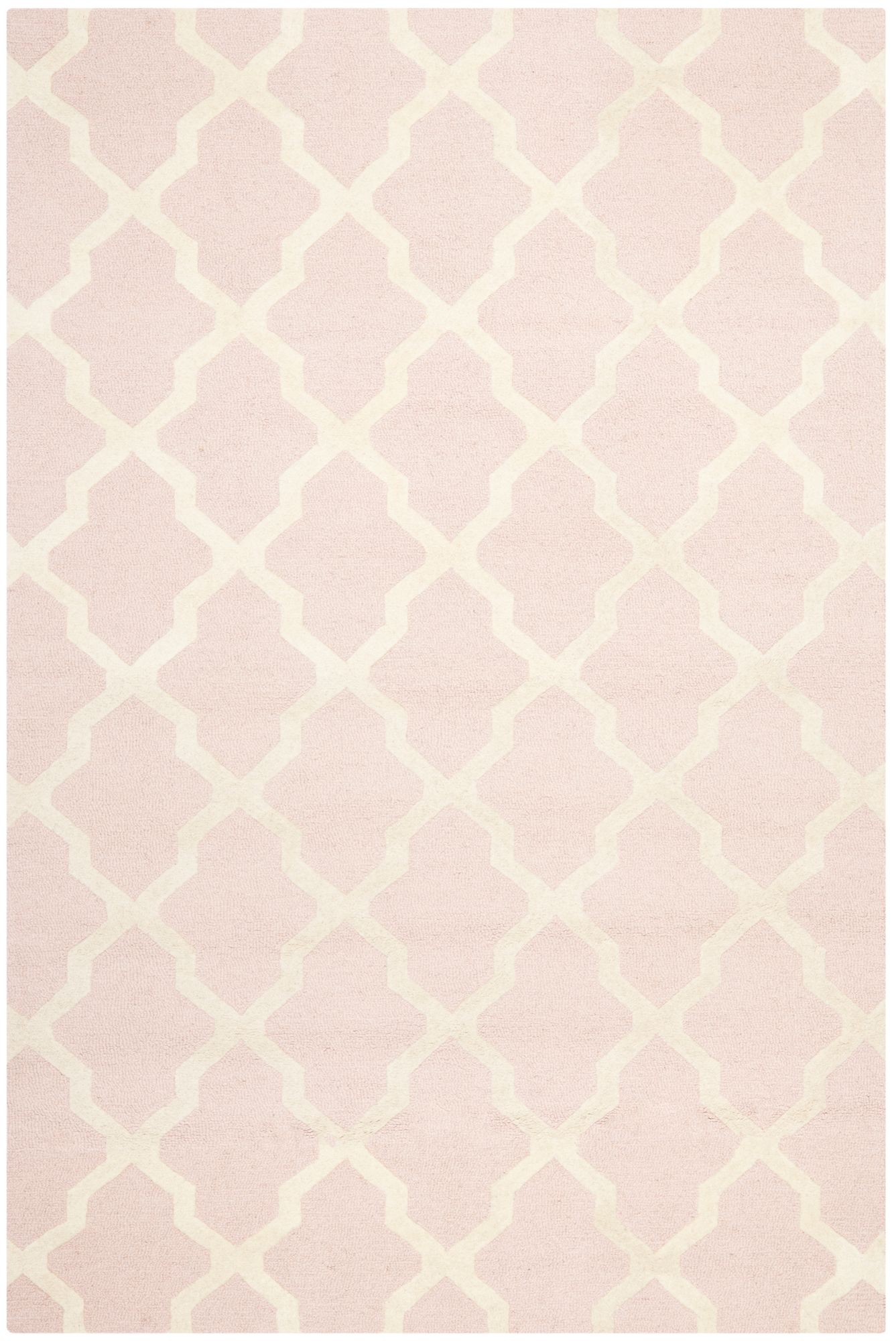 Safavieh Cambridge CAM121M Light Pink/Ivory Wool Rug 