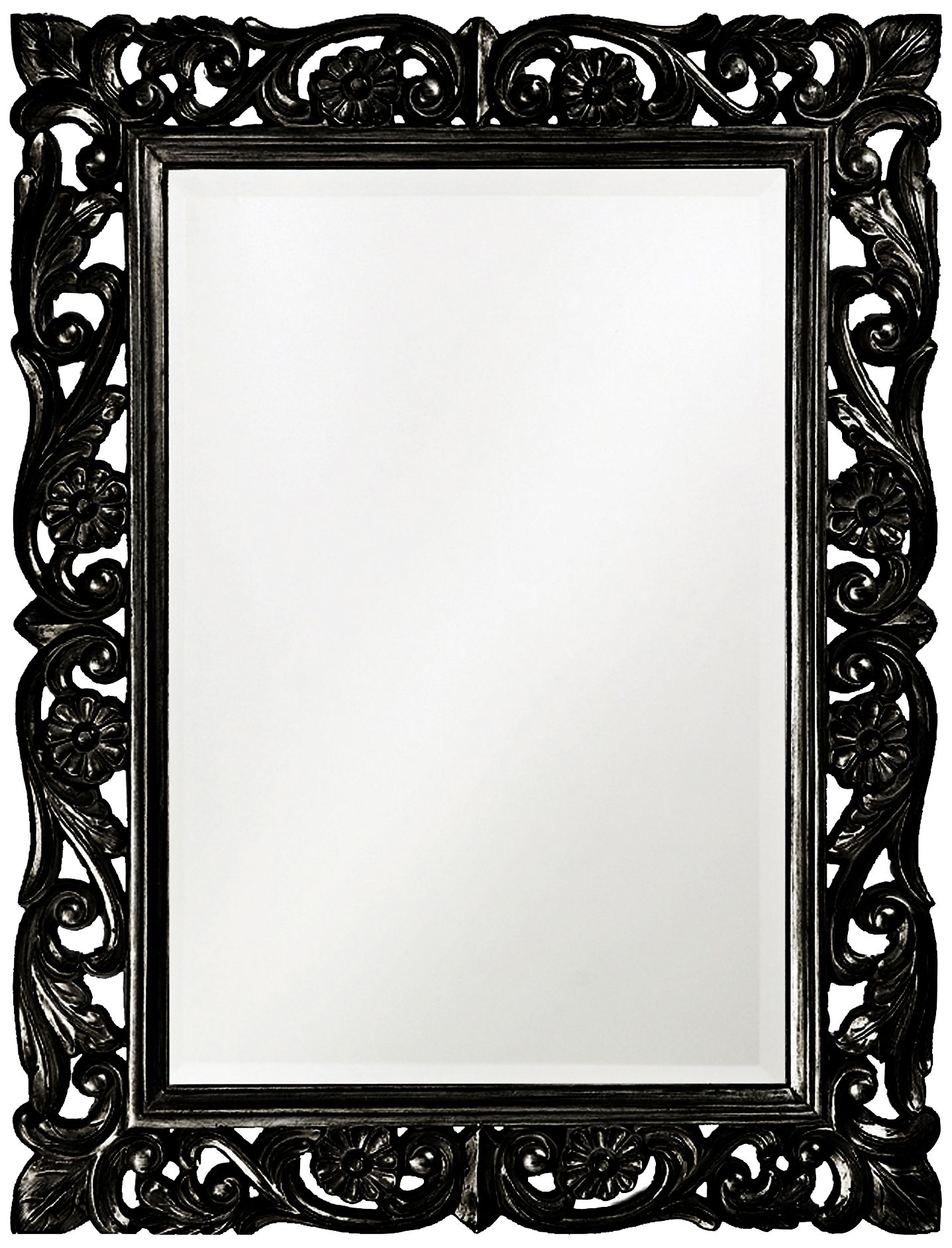 Howard Elliott Chateau Black 31 1/2" x 42" Wall Mirror