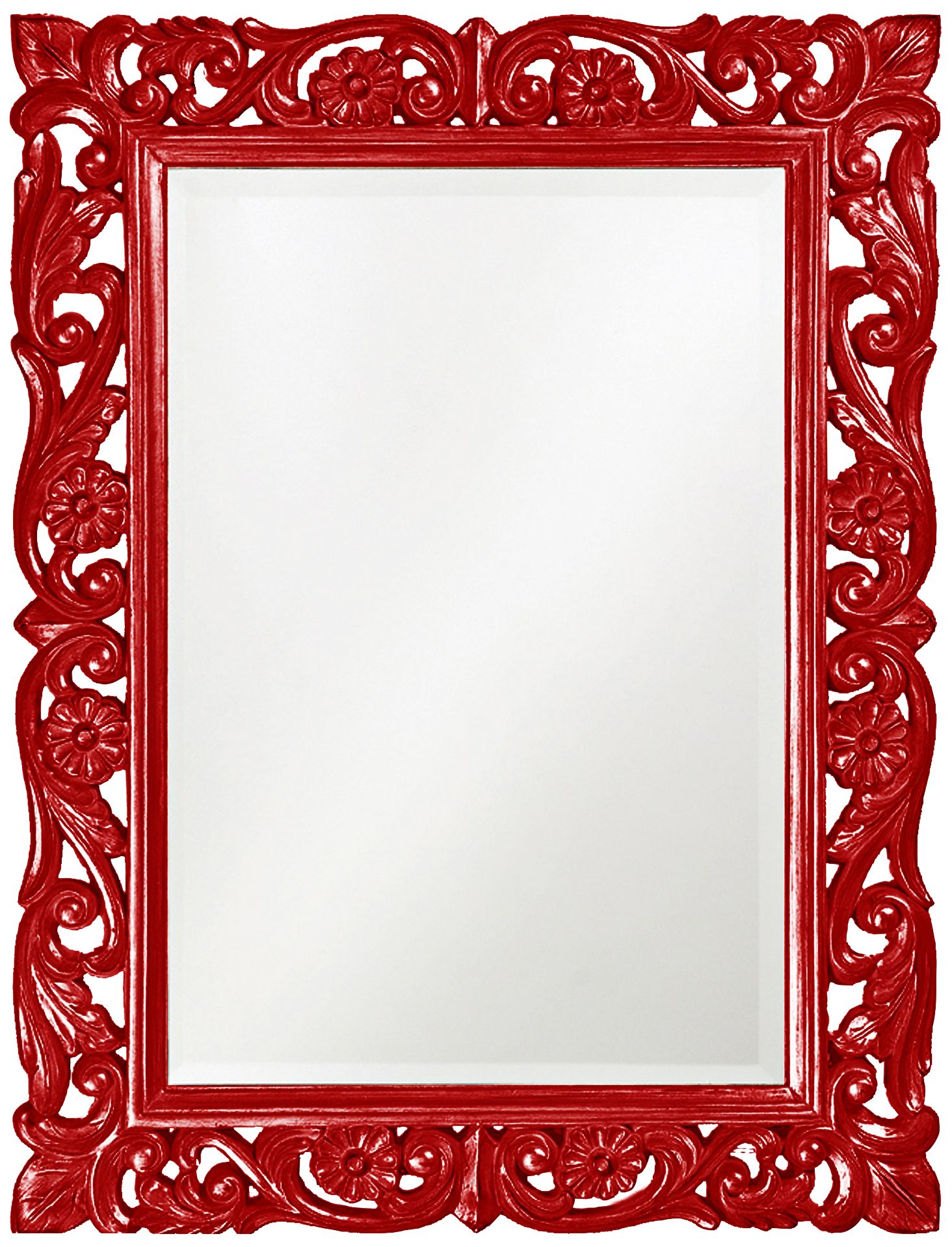 Howard Elliott Chateau Red 31 1/2" x 42" Wall Mirror
