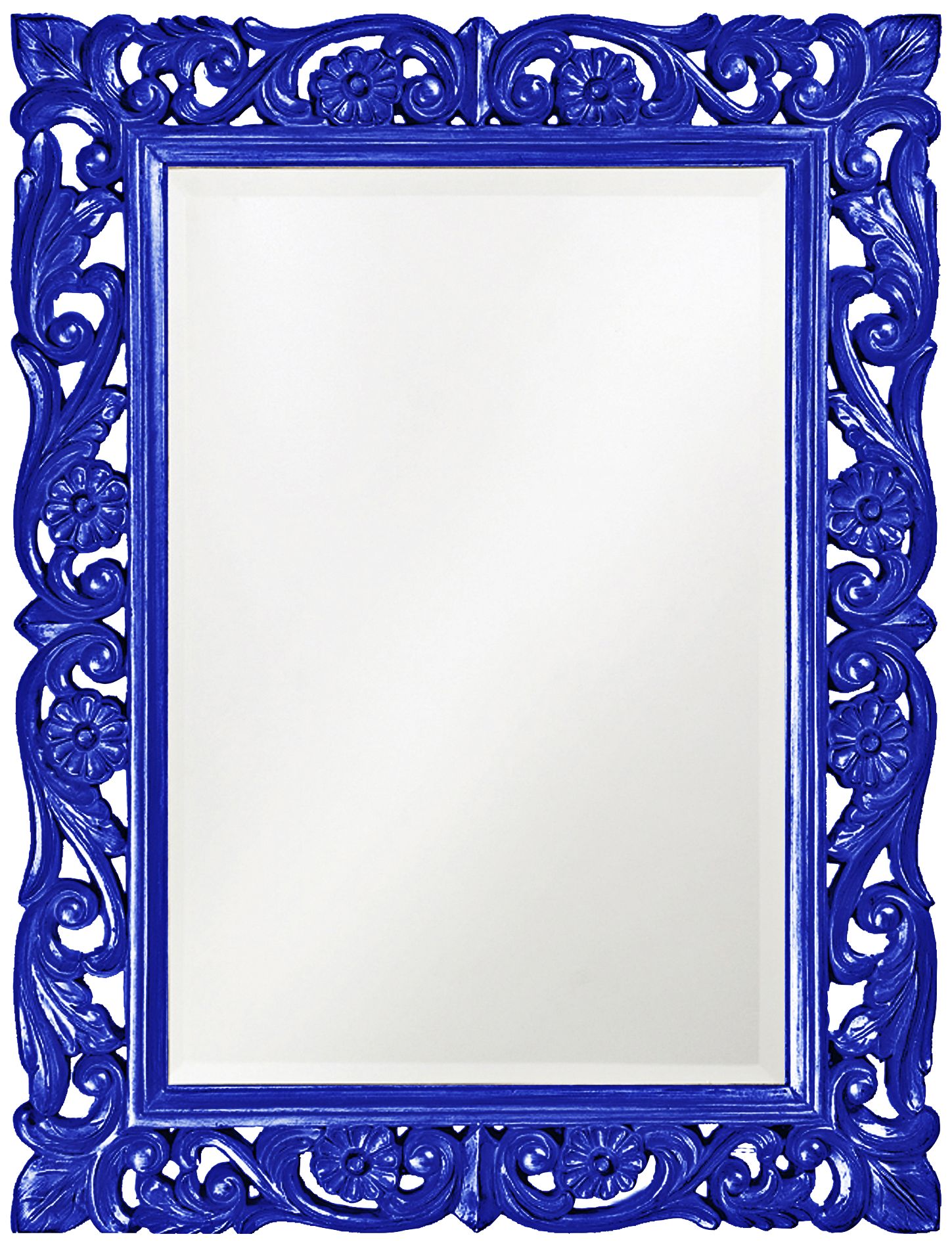 Howard Elliott Chateau Royal Blue 31 1/2" x 42" Wall Mirror