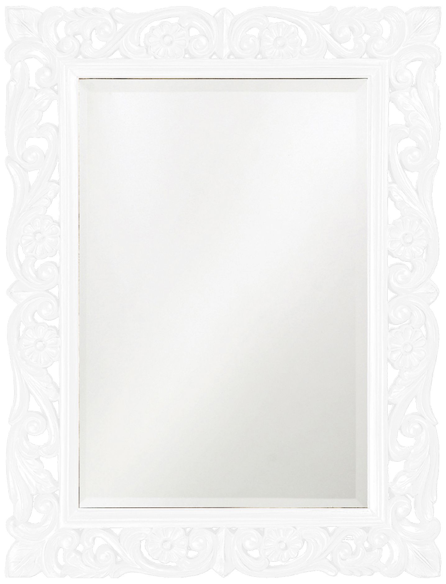 Howard Elliott Chateau White 31 1/2" x 42" Wall Mirror