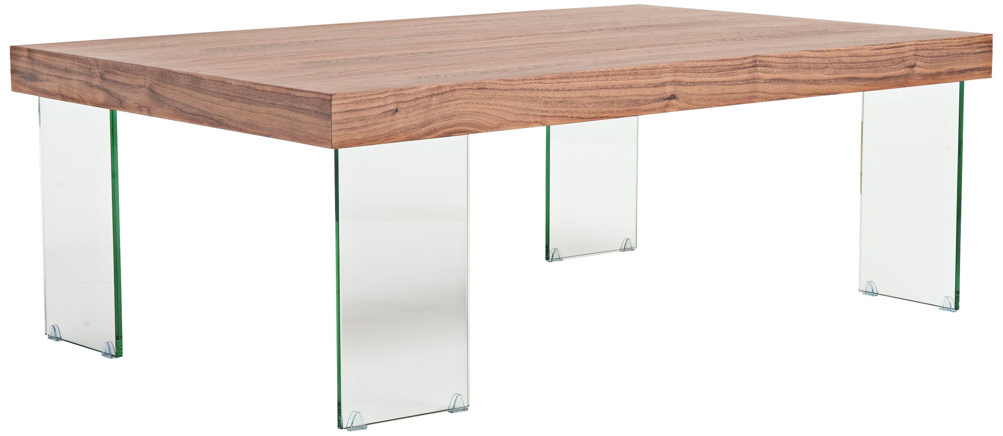 Cabrio 47" Wide Walnut Rectangular Modern Coffee Table