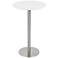 Cookie 41 1/2" High White Contemporary Round Bar Table