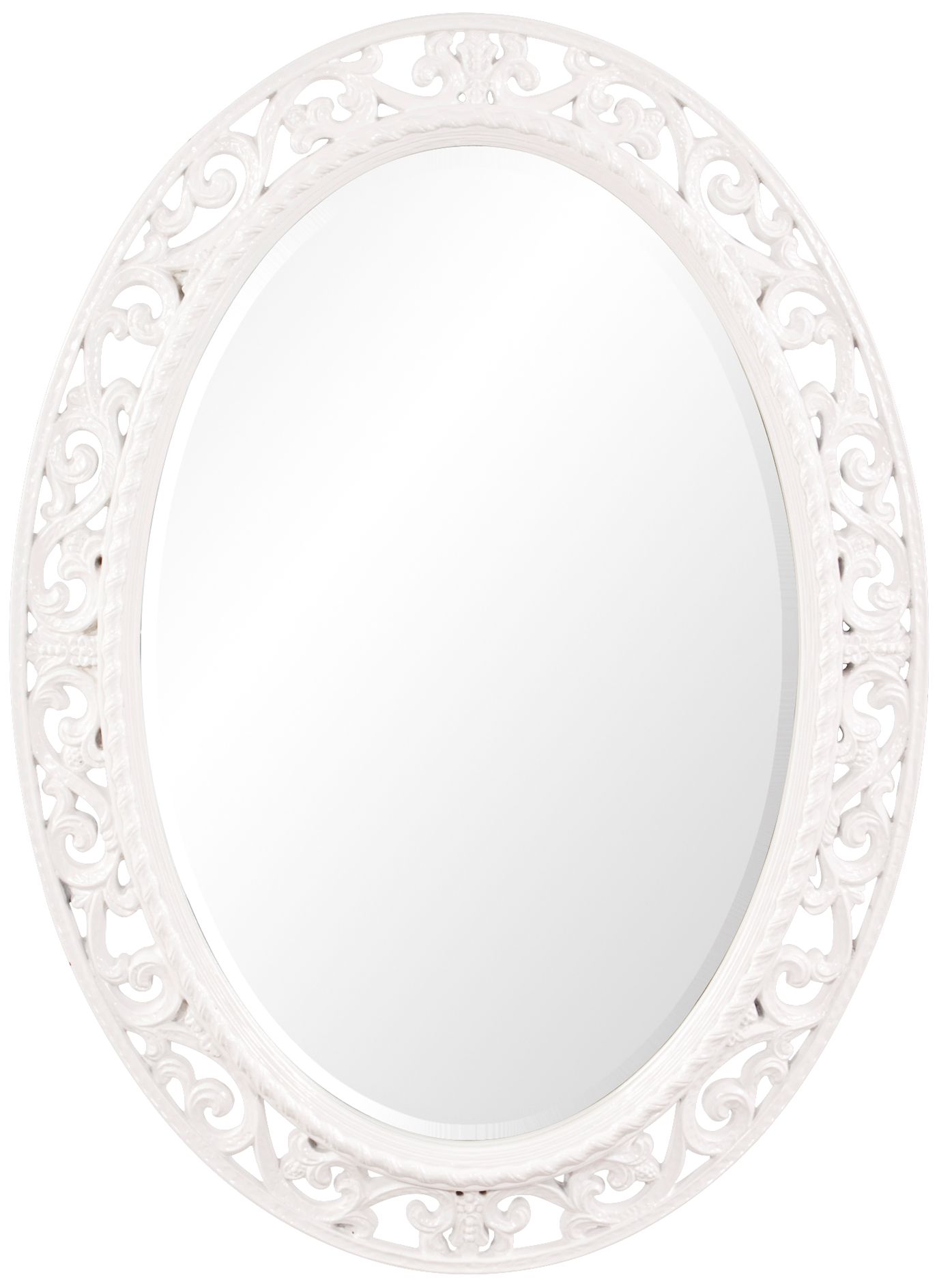 Howard Elliott Suzanne White 27" x 37" Oval Wall Mirror