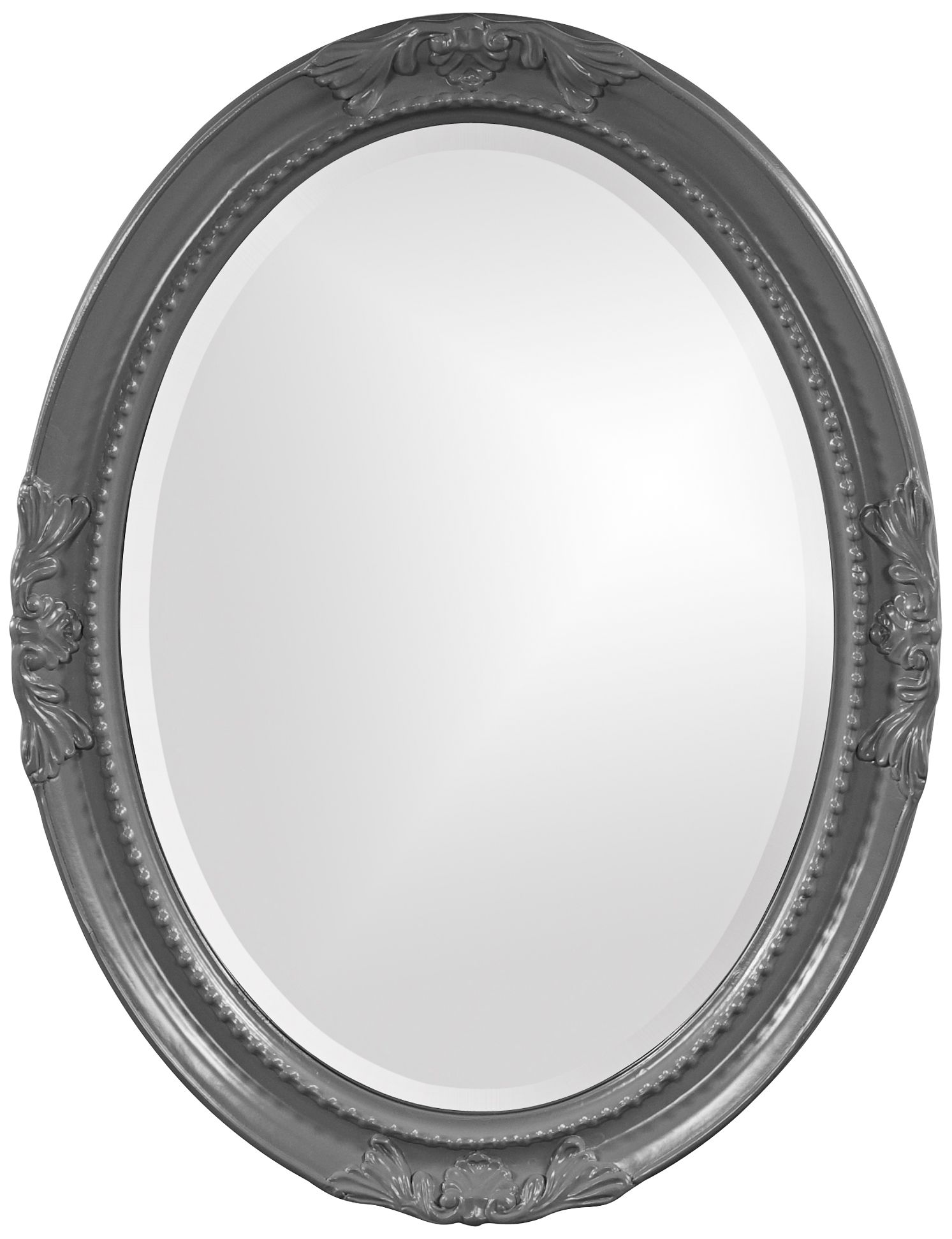 Howard Elliott Queen Ann Charcoal Gray 25" x 33" Wall Mirror