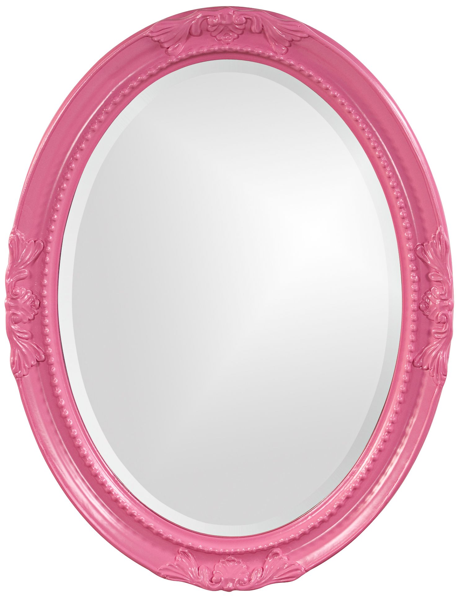 Howard Elliott Queen Ann Hot Pink 25" x 33" Wall Mirror