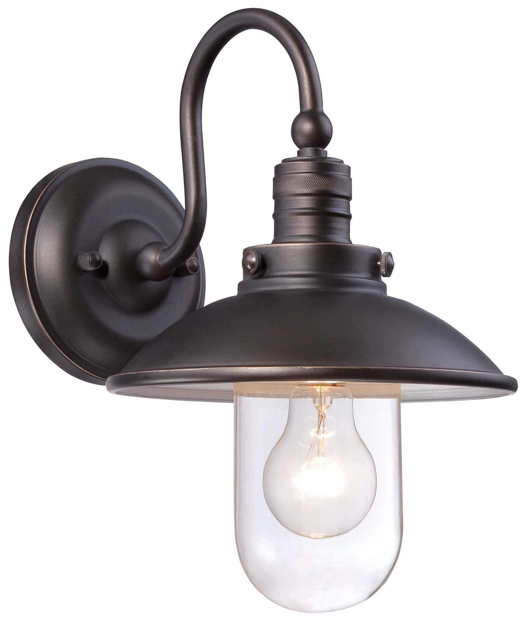 Minka Downtown Edison 13" High Bronze Outdoor Wall Light