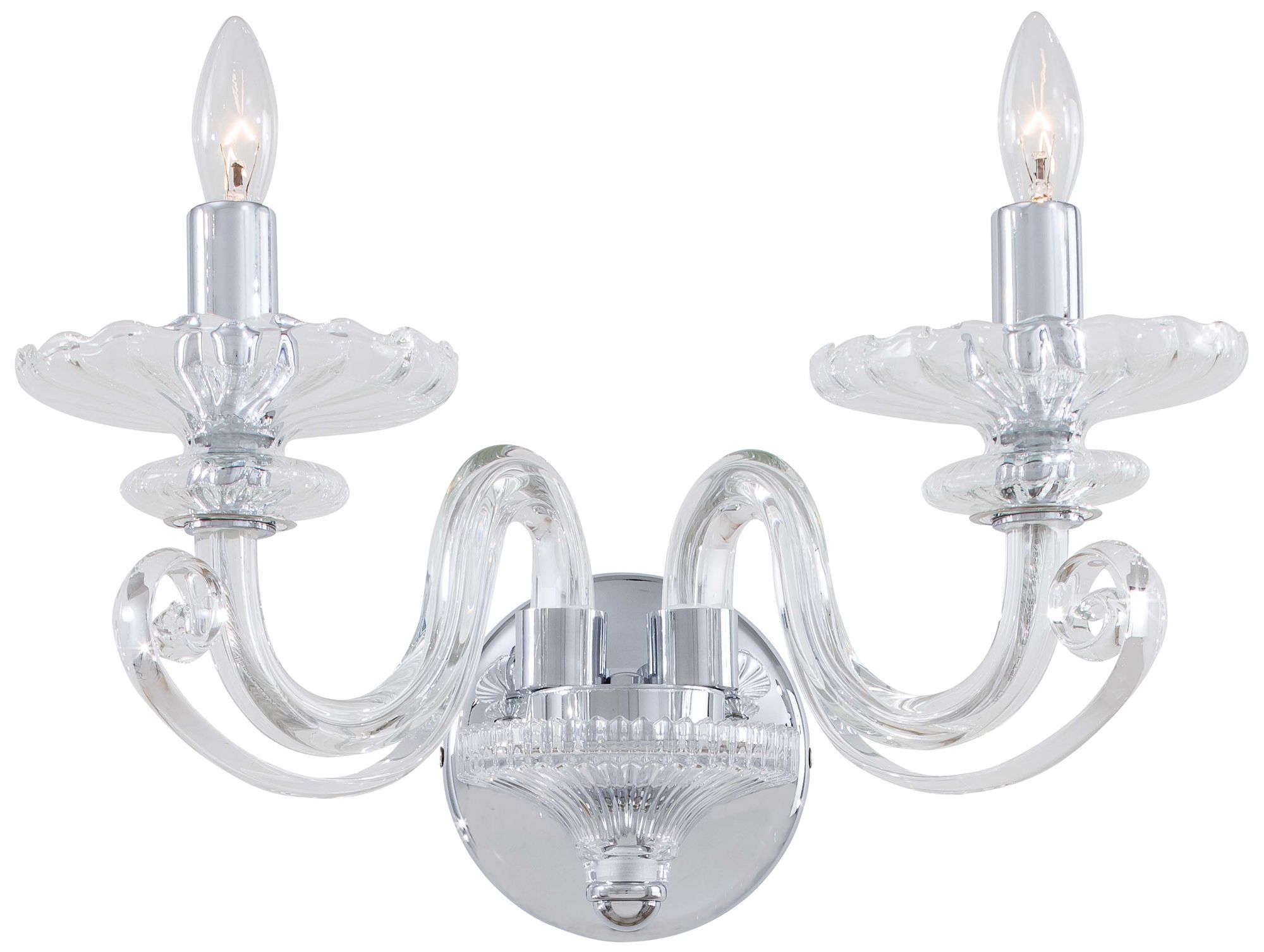 chrome candle sconces