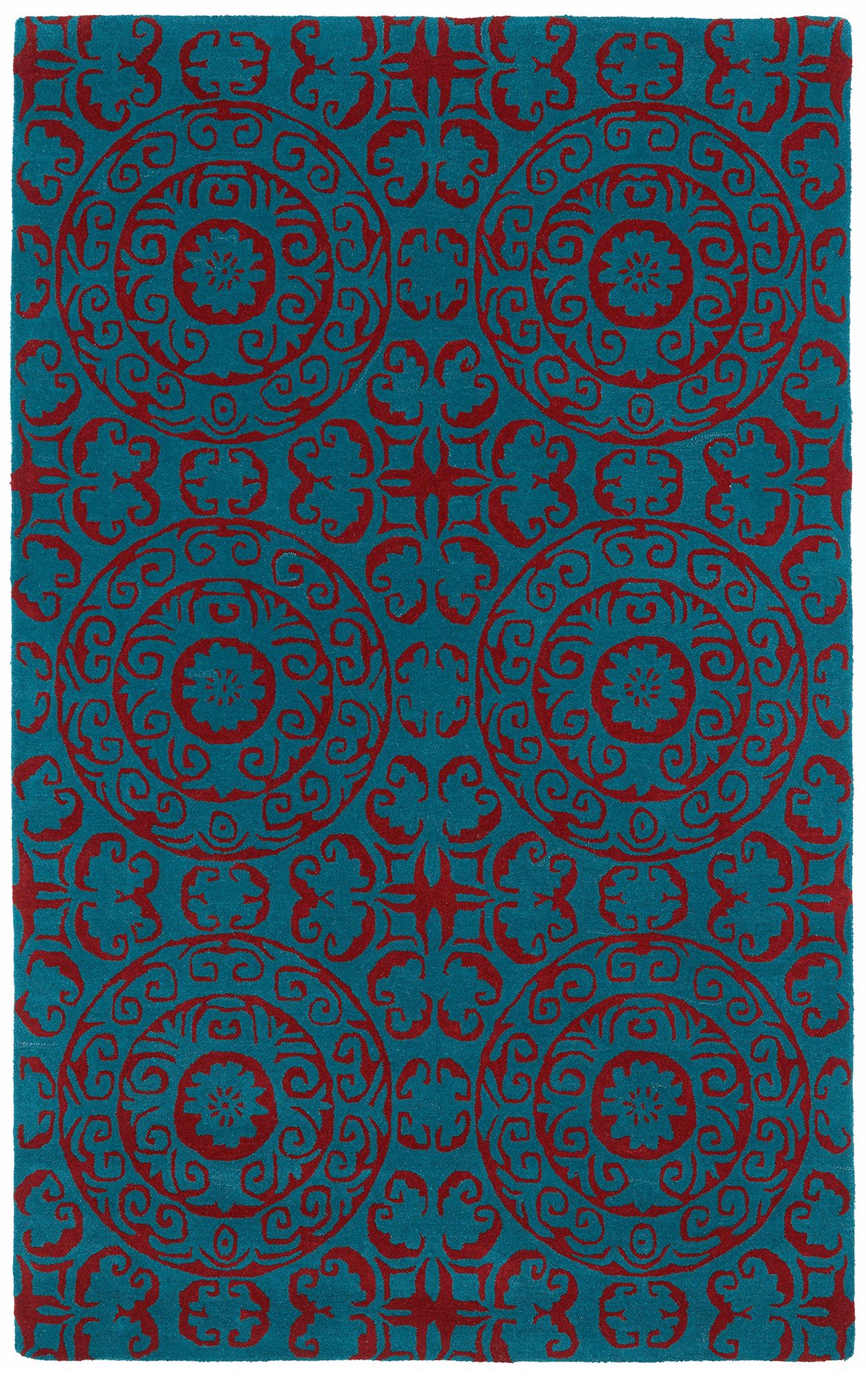 Kaleen Evolution EVL03-94 Peacock Wool Area Rug 