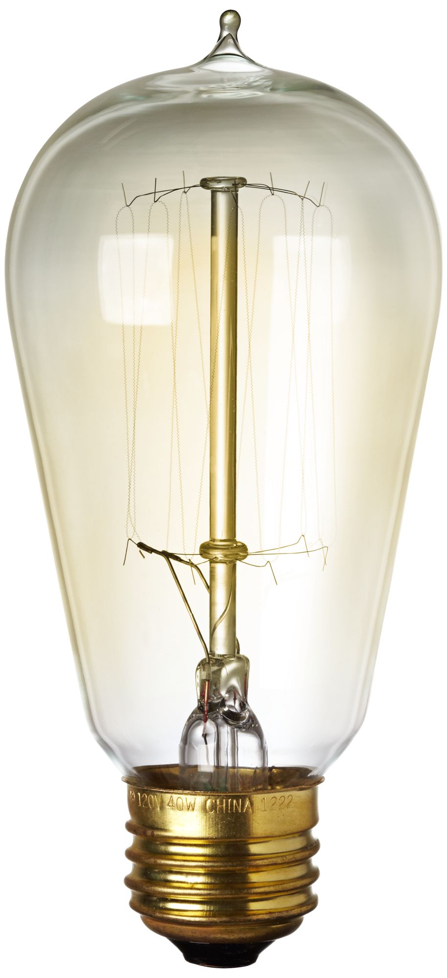 Amber 60 Watt Edison Style Medium Base Light Bulb 5K420 Lamps Plus