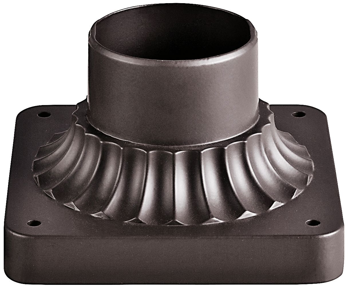 Architectural Bronze Outdoor Lighting Post Mount Adapter 5N946