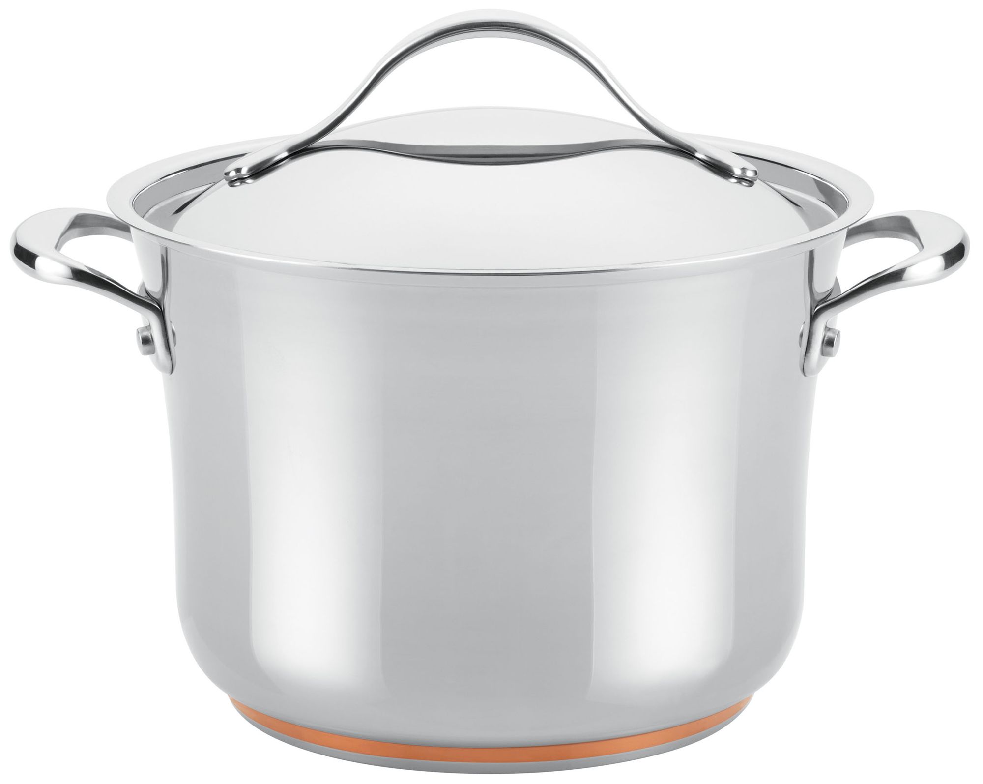 Anolon Nouvelle Copper Steel 6.5 Qt Covered Stockpot