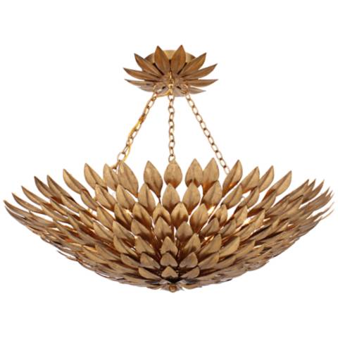 Shop Crystorama Broche 24" Wide Antique Gold Ceiling Light from Lamps Plus on Openhaus