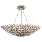 Crystorama Broche 24&quot; Wide Antique Silver Ceiling Light