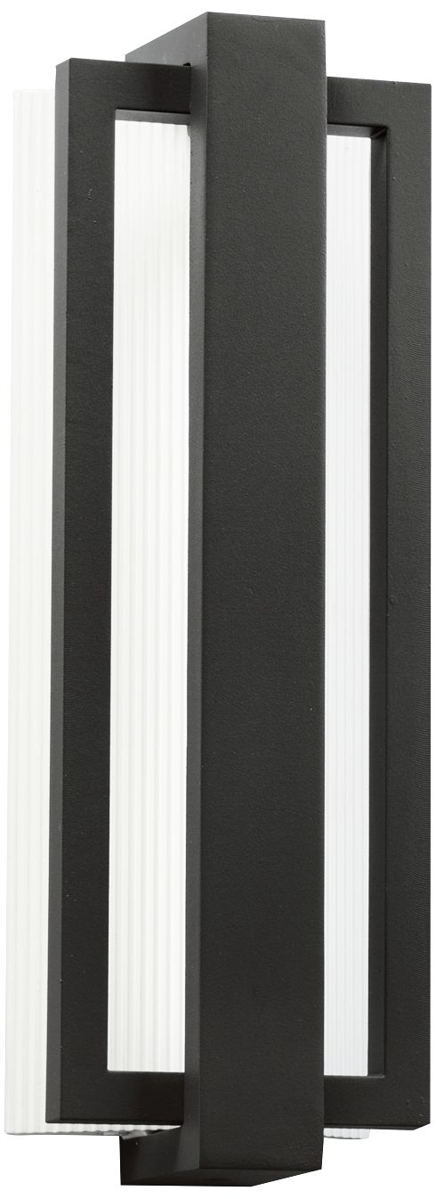 Kichler Sedo 18 1/4" High Black Outdoor LED Wall Light