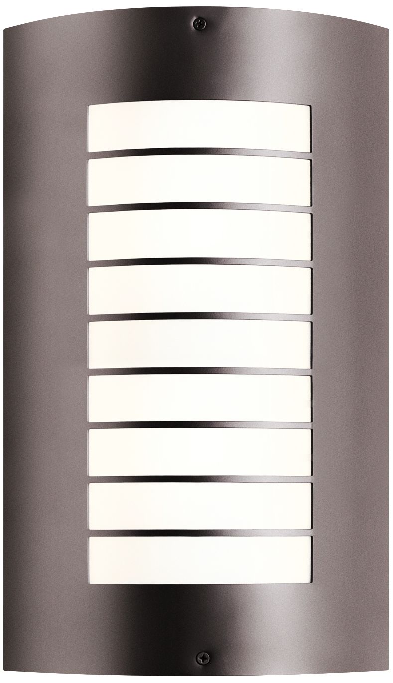 Kichler Newport 15 1/4" High Bronze Outdoor Wall Light