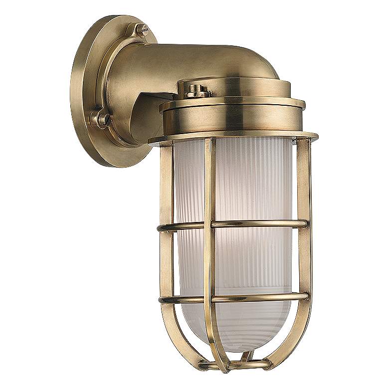 Hudson Valley Carson 10" High Aged Brass Wall Sconce ... Hudson Valley Carson 10" High Aged Brass Wall Sconce ... on Aged Brass Wall Sconce id=40539