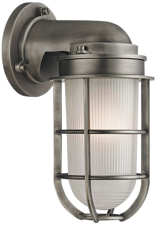 Hudson Valley Carson 10" High Antique Nickel Wall Sconce