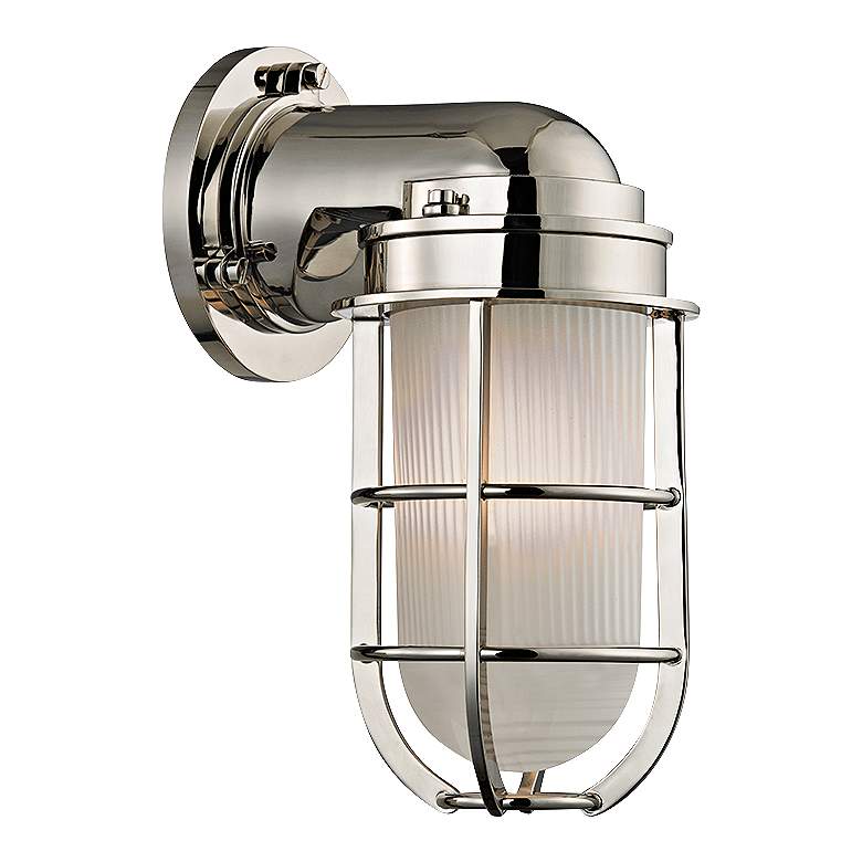 Hudson Valley Carson 10&quot; High Polished Nickel Wall Sconce