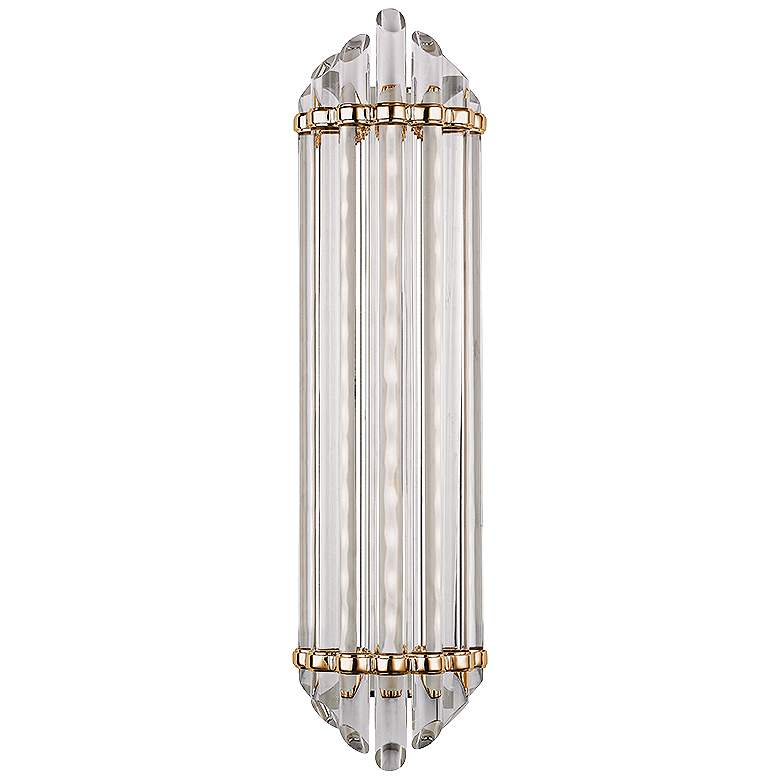 Albion 6 1/2&quot; Wide 14-Light Aged Brass LED Wall Sconce