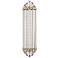 Albion 6 1/2" Wide 14-Light Aged Brass LED Wall Sconce