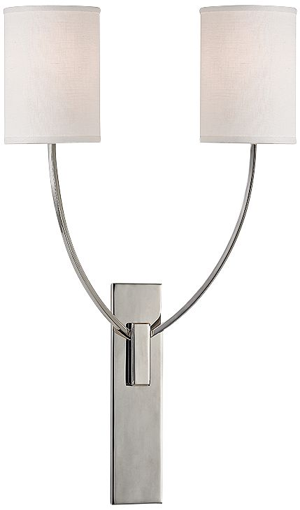 Colton 24 1/2" High 2-Light Polished Nickel Wall Sconce